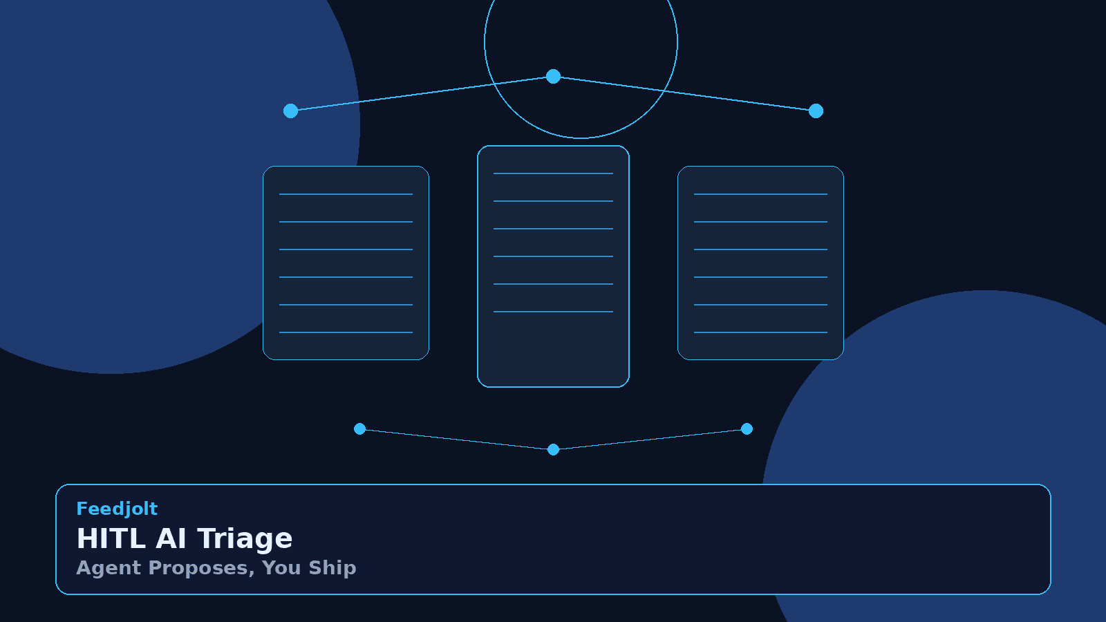 Human-in-the-Loop AI Feedback Triage (Agent Proposes, You Ship)