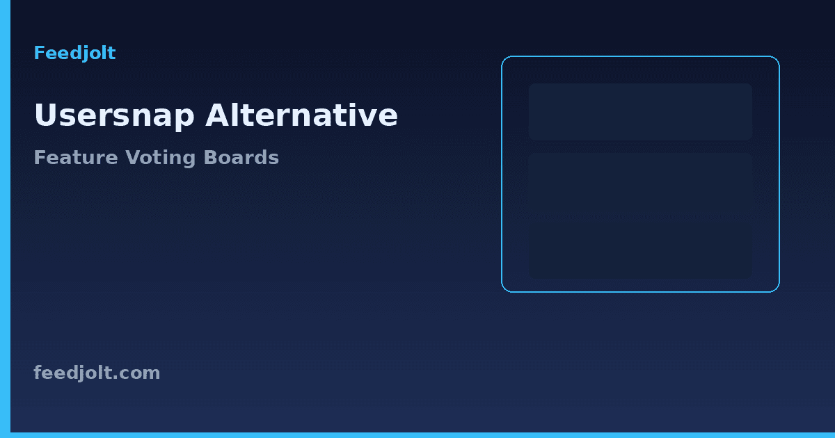 Usersnap Alternative for Feature Voting Boards