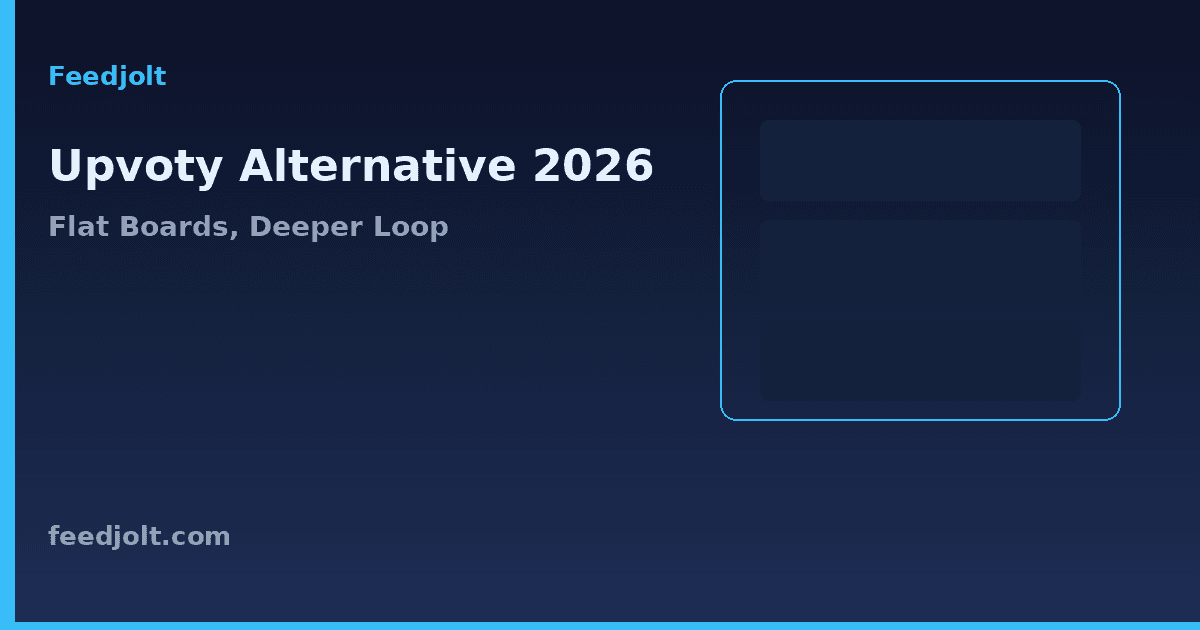 Best Upvoty Alternative for Flat Feedback Boards 2026
